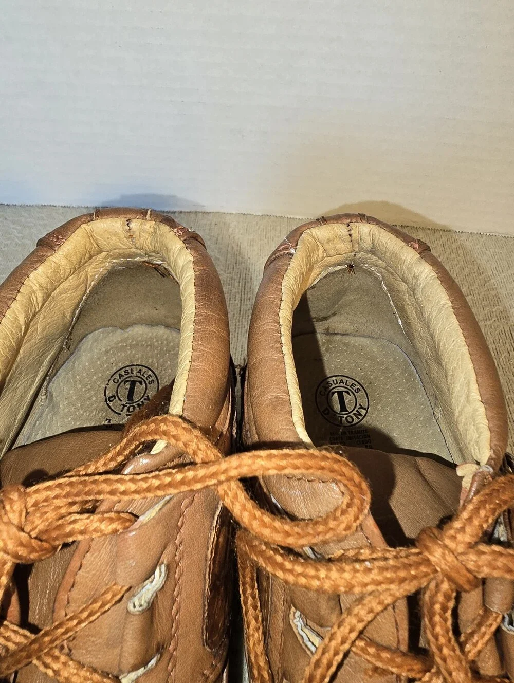 Crocodile Ostrich Print Men's Leather Shoes size 9.5